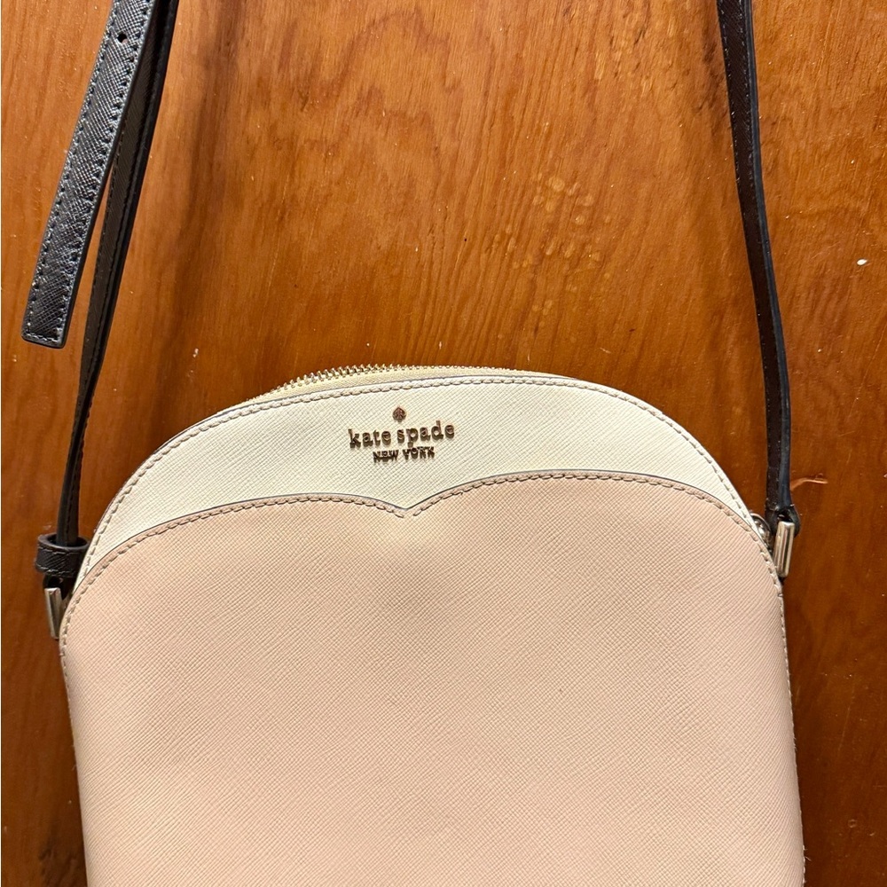 kate spade Tan and Cream Crossbody Bag